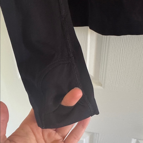 Athleta Black Long Sleeve Up Momentum Half Zip - Picture 7 of 10